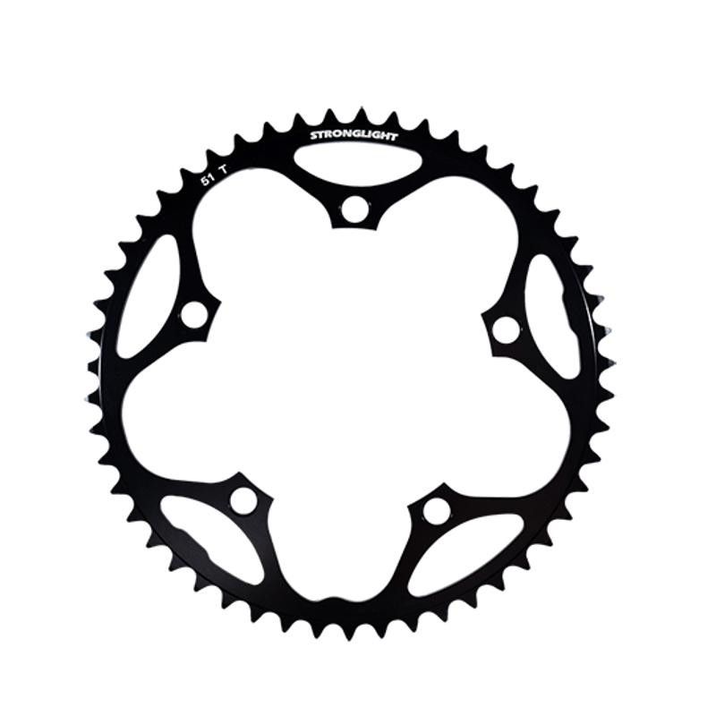 PLATEAU ROUTE DIAM 130 EXTER 51DTS NOIR ALU 5083 STRONG 8/9/10V. 5 BRANCHES