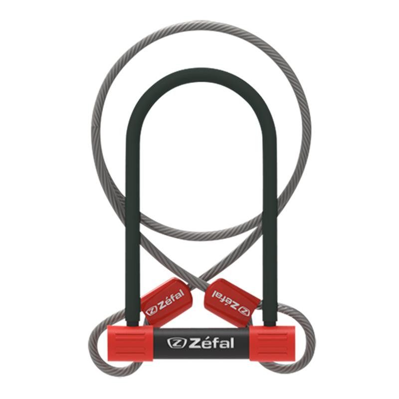 ANTIVOL VELO U 115 X 230MM ZEFAL TRAZ U13 AVEC CABLE A BOUCLES D10 (RECOMMANDE FUB)