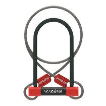 ANTIVOL VELO U 115 X 230MM ZEFAL TRAZ U13 AVEC CABLE A BOUCLES D10 (RECOMMANDE FUB)