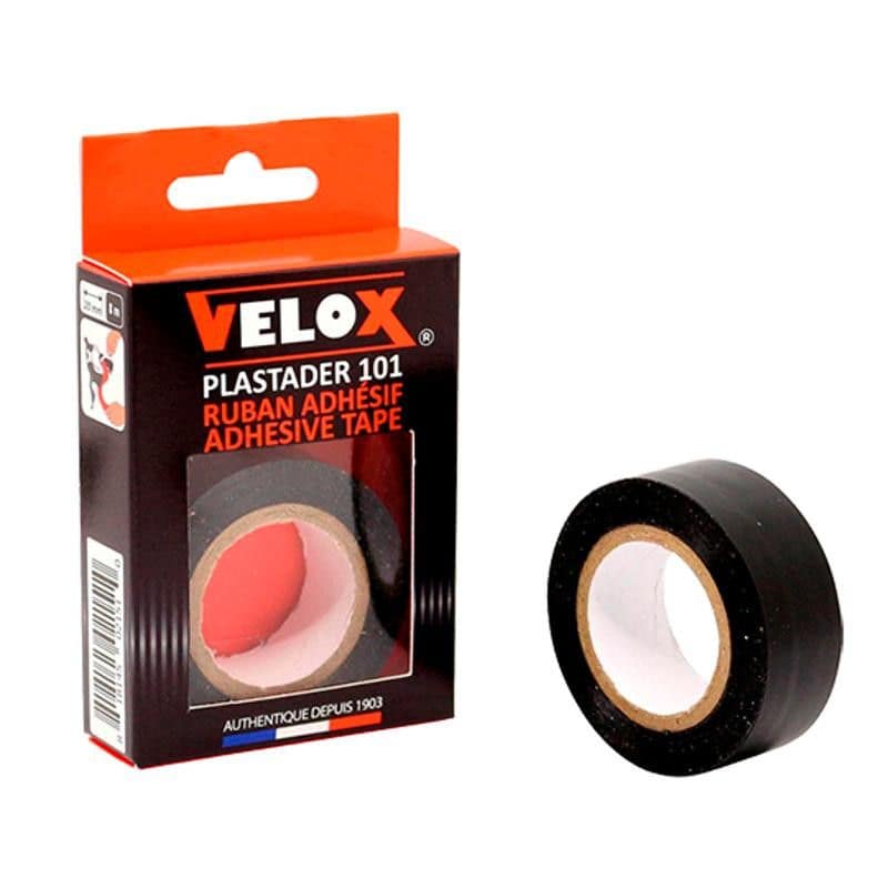 GUIDOLINE/RUBAN ADHESIF PLASTIQUE VELOX NOIR 20MM X8M BLISTER (PLASTADER/PLASTO) X1