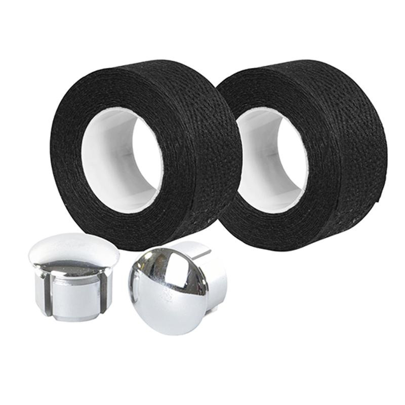 GUIDOLINE VELOX COTON TRESSOREX 85 NOIR AVEC EMBOUTS GUIDON (PR) BLISTER