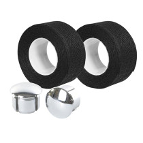 GUIDOLINE VELOX COTON TRESSOREX 85 NOIR AVEC EMBOUTS GUIDON (PR) BLISTER