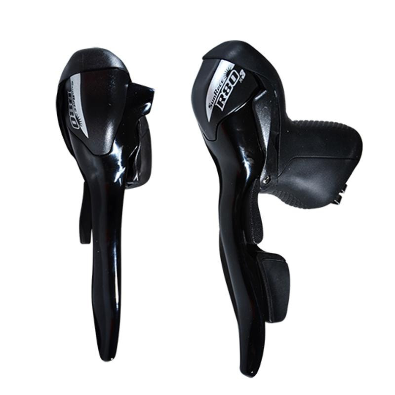 LEVIER/MANETTE ROUTE  8V. SUNRACE R81 COMPATIBLE SHIMANO TRIPLE NOIR (PR)