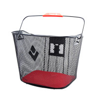 PANIER AV A CLIPS ACIER MAILLE XXL NOIR 340X250X260 (FIXATION MTS3-EBIKE) - PRIX NET