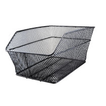 PANIER AR ACIER MAILLE NOIR  (FIXATION SUR PORTE BAGAGE VIS+RAIL) 400X290X190MM