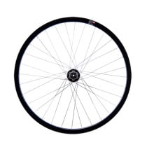 ROUE ROUTE 700 AV BLOCAGE JANTE NOIR MACH1 GRAVEL. MOYEU SHIMANO M475 DISQUE 6T