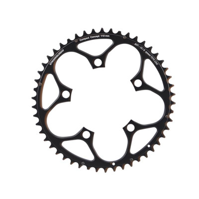PLATEAU ROUTE DIAM 110 EXTER 50DTS NOIR ALU 7075 STRONG 10/9V.  5 BRANCHES