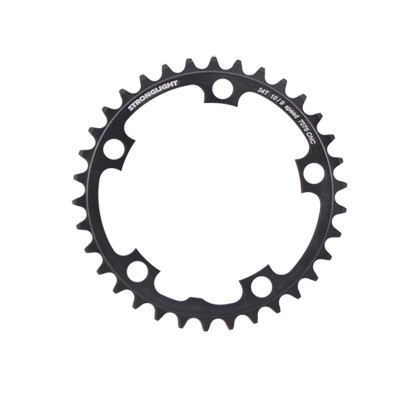 PLATEAU ROUTE DIAM 110 INTER 34DTS NOIR ALU 7075 STRONG 10/9V. 5 BRANCHES