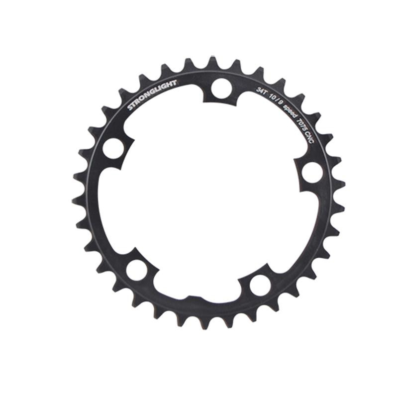 PLATEAU ROUTE DIAM 110 INTER 34DTS NOIR ALU 7075 STRONG 10/9V. 5 BRANCHES