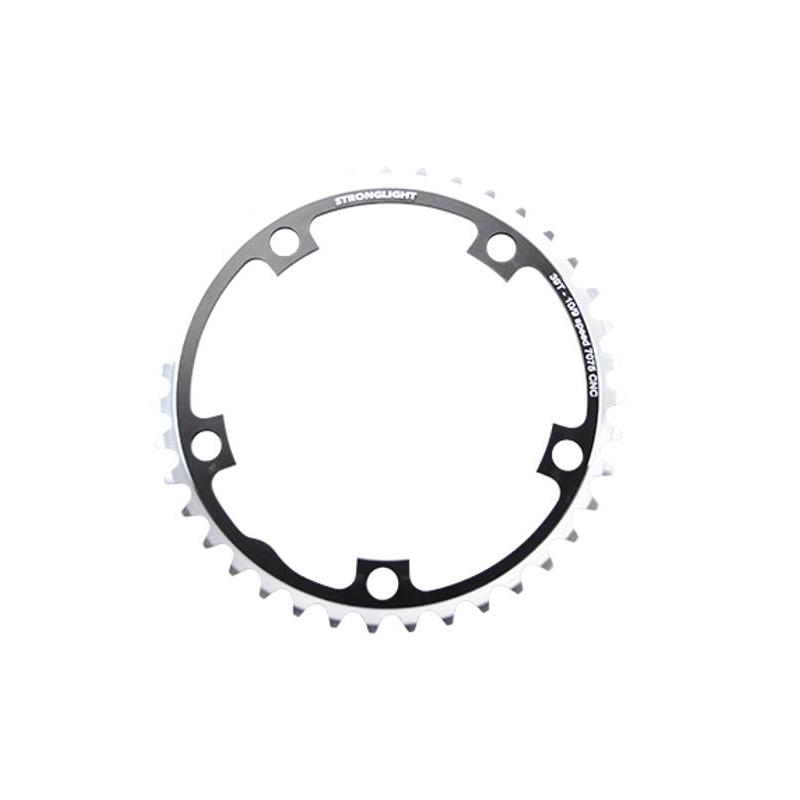 PLATEAU ROUTE DIAM 130 INTER 42DTS NOIR ALU 7075 STRONG 8/9/10V. 5 BRANCHES