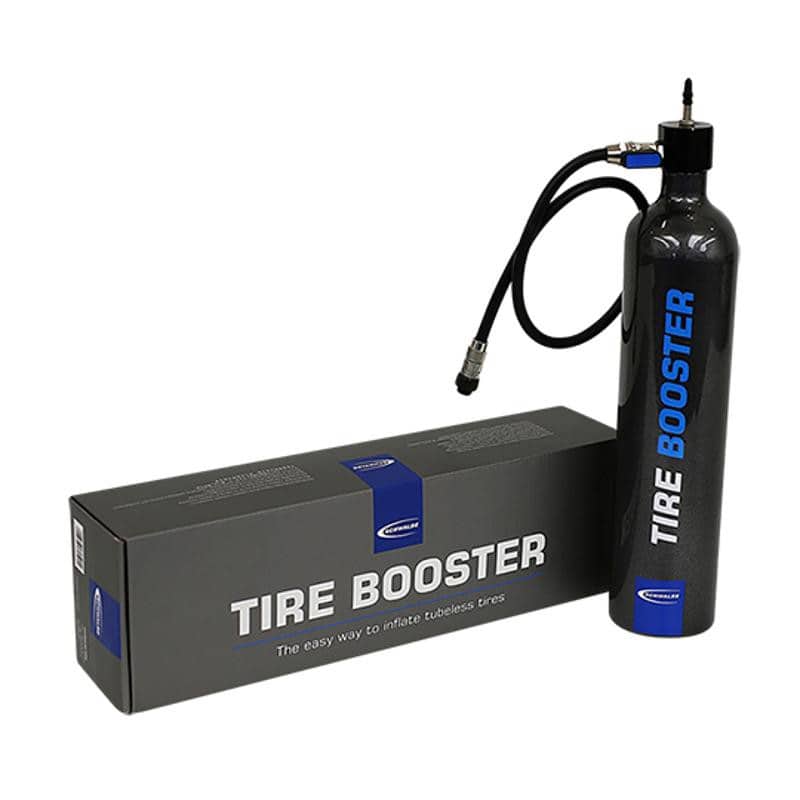 OUTIL MONTAGE PNEU TUBELESS RESERVOIR D'AIR COMPRIME SCHWALBE TIRE BOOSTER ALU 11BAR VP/VS