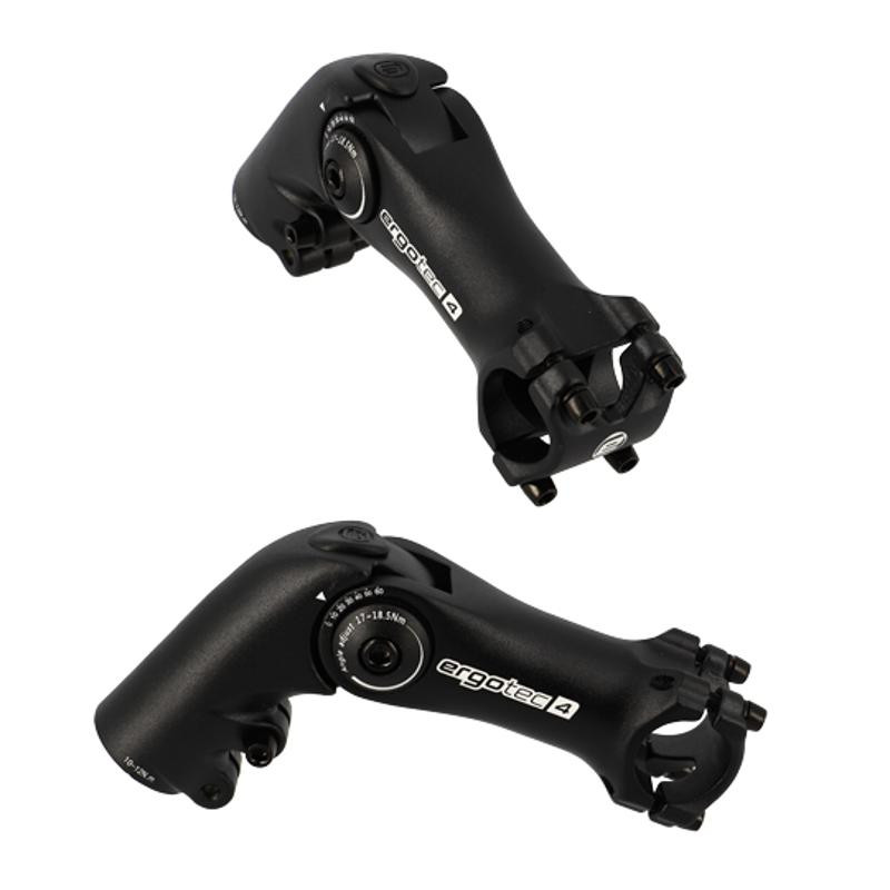POTENCE REGLABLE AHEAD SET 1''1/8 L110 ERGOTEC OCTOPUS AHEAD 50 ALU NOIR 0/+60° (CINTRE 25