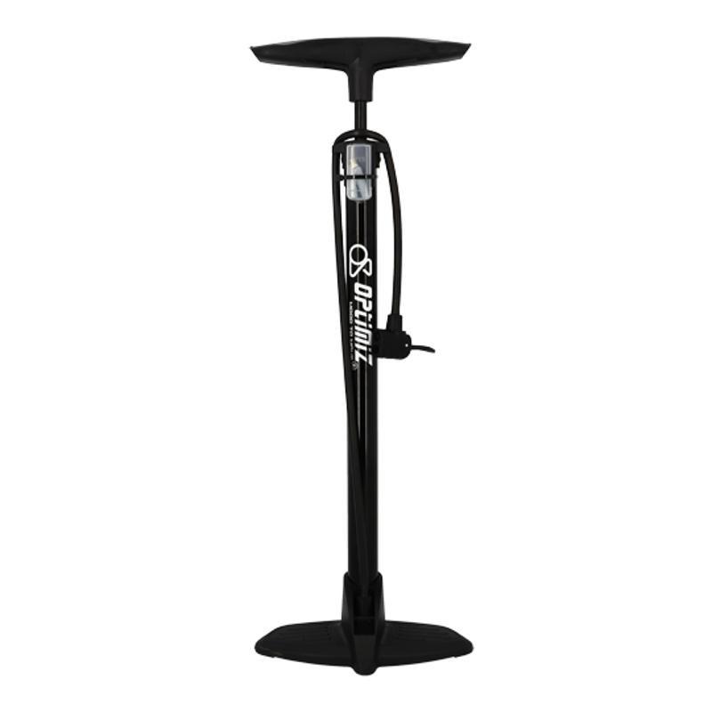 POMPE A PIED OPTIMIZ ACIER NOIR TETE PLASTIQUE VS/VP (SANS MANOMETRE)