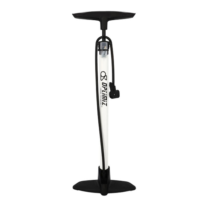POMPE A PIED OPTIMIZ ACIER BLANC TETE PLASTIQUE VS/VP (SANS MANOMETRE)