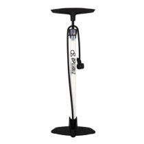 POMPE A PIED OPTIMIZ ACIER BLANC TETE PLASTIQUE VS/VP (SANS MANOMETRE)