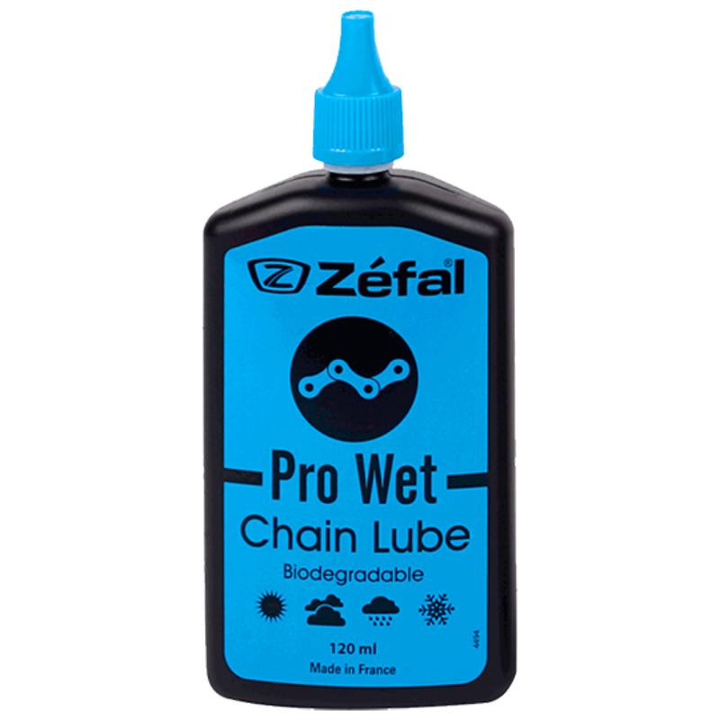 HUILE/LUBRIFIANT ZEFAL PRO WET LUBE BIODEGRADABLE TOUTE CONDITION (BURETTE 125ML)