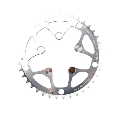 PLATEAU ROUTE DIAM 135 PORTEUR 39DTS ARGENT VENTOK POUR TRIPLE(COMP.CAMPA)TA 8/9/10V.5BRAN