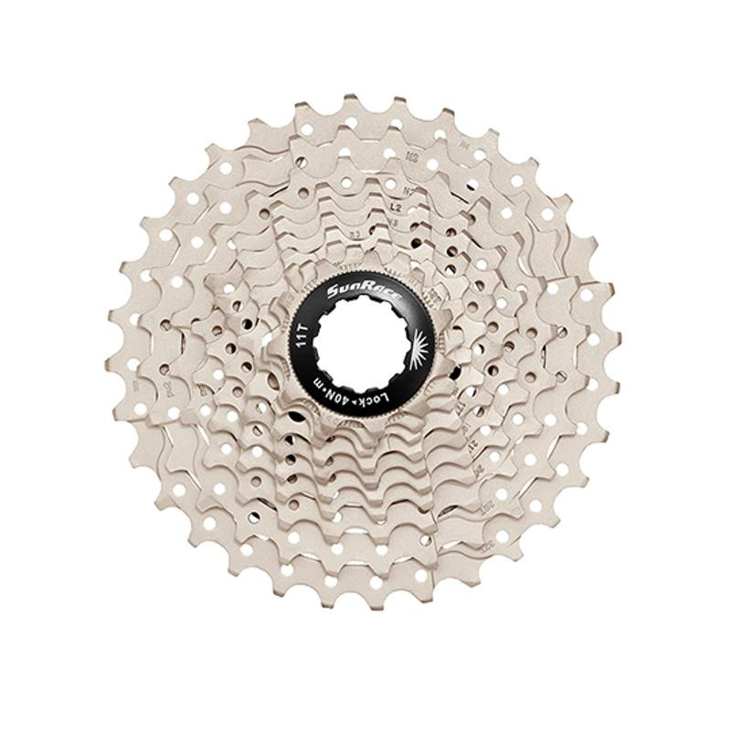 CASSETTE 10V. ROUTE SUNRACE CSRS1 METALLIC - 11-28DTS (COMPATIBLE SHIMANO)