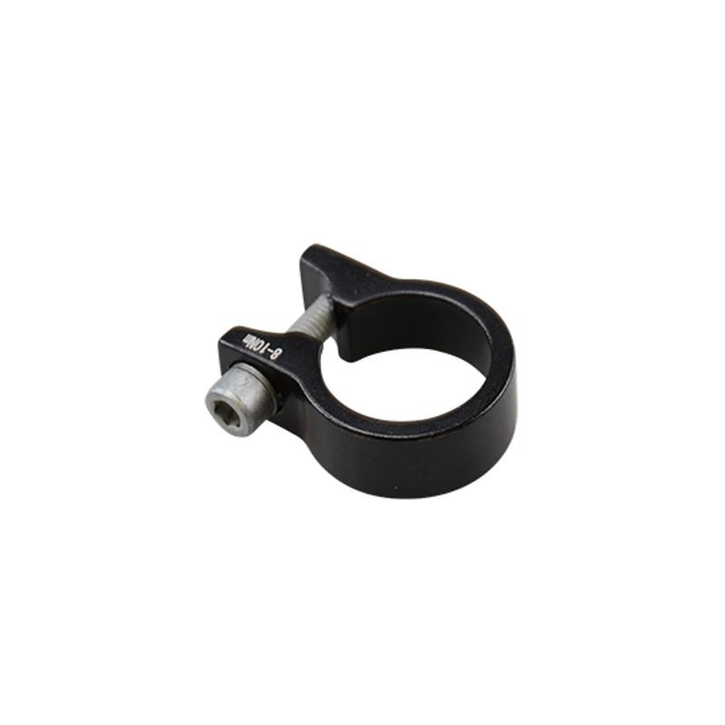 COLLIER TIGE DE SELLE VTT/VTC ERGOTEC D28.6 MM NOIR ALU + SERRAGE A VISSER