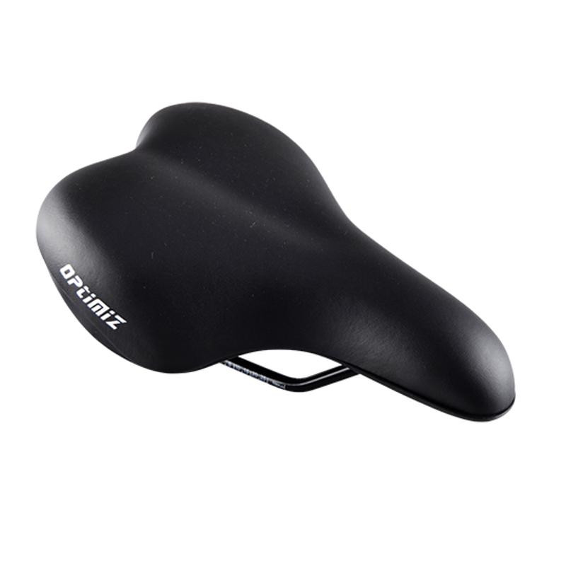 SELLE LOISIR OPTIMIZ CONFORT MIXTE NOIR RAIL ACIER (238 X 146MM)