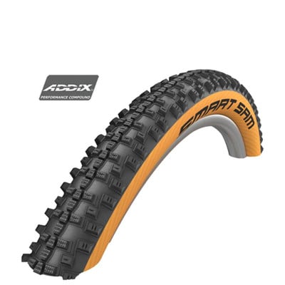 PNEU VTT 29X2.25 TR SCHWALBE SMART SAM TT CLASSIC SKIN NOIR/BEIGE  (57-622)