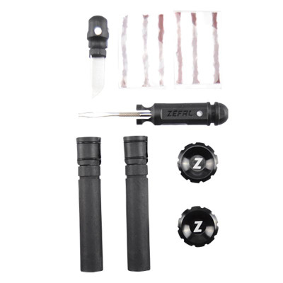 NECESSAIRE REP/RUSTINE ZEFAL TUBELESS Z BAR PLUGS INTEGRE DANS LE CINTRE (KIT)