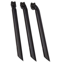 TIGE DE SELLE D27.2 ALU L400 ROUTE/VTT ERGOTEC NOIR DEPORT 0 MM (LEVEL 5)