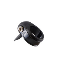 COLLIER TIGE DE SELLE VTT/VTC D31.8 MM NOIR ALU 6061 AVEC PROTECTEUR RESINE