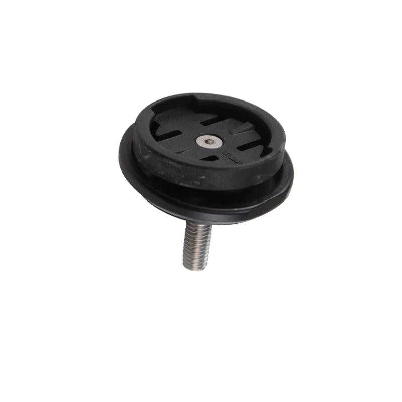SUPPORT COMPTEUR GPS OPTIMIZ ALU NOIR FIXATION CAPOT DIRECTION 1"1/8 COMP. GARMIN