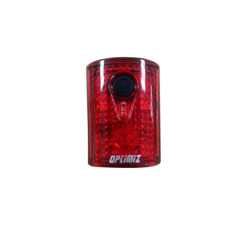 ECLAIRAGE VELO RECHARG.USB AR OPTIMIZ 15 LUMENS NOIR 3 LED 4 MODES (FIXATION TIGE DE SELLE