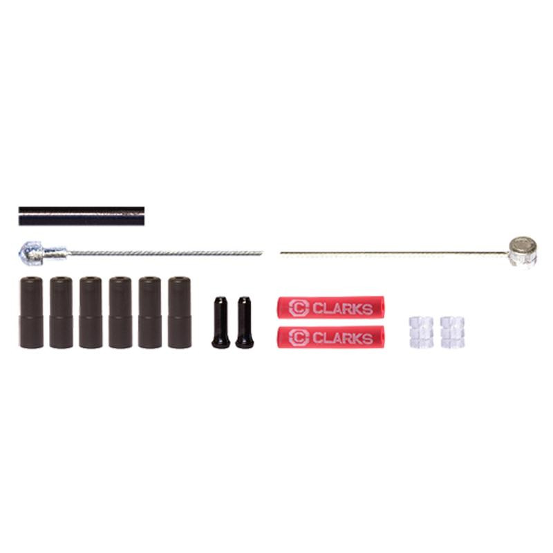 TRANSMISSION FREIN ROUTE/VTT CLARKS GALVA NOIR (2 CABLES GALVA/GAINES/BUTEES/EMBOUTS)