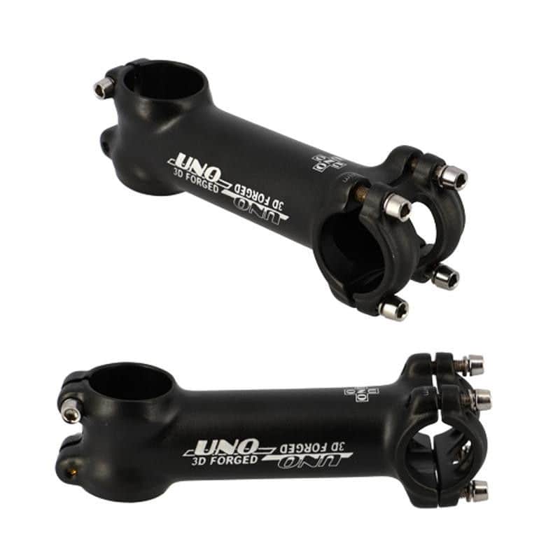POTENCE ROUTE/VTT AHEAD SET 1''1/8 L110 UNO ALU 6061 NOIR MAT +/- 7° REVERS. (CINTRE 25.4)