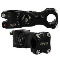 POTENCE REGLABLE AHEAD SET 1"1/8 L90 UNO ALU NOIR 0 A 60° (CINTRE 25.4)