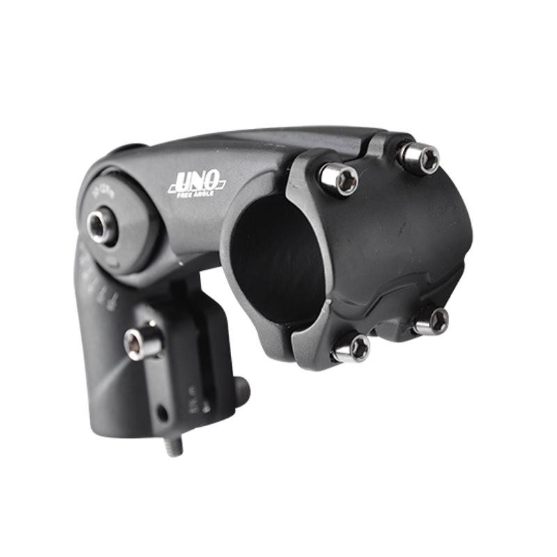 POTENCE REGLABLE AHEAD SET 1''1/8 L110 UNO ALU 6061 NOIR HT 62MM 0/+60° (CINTRE 31.8)