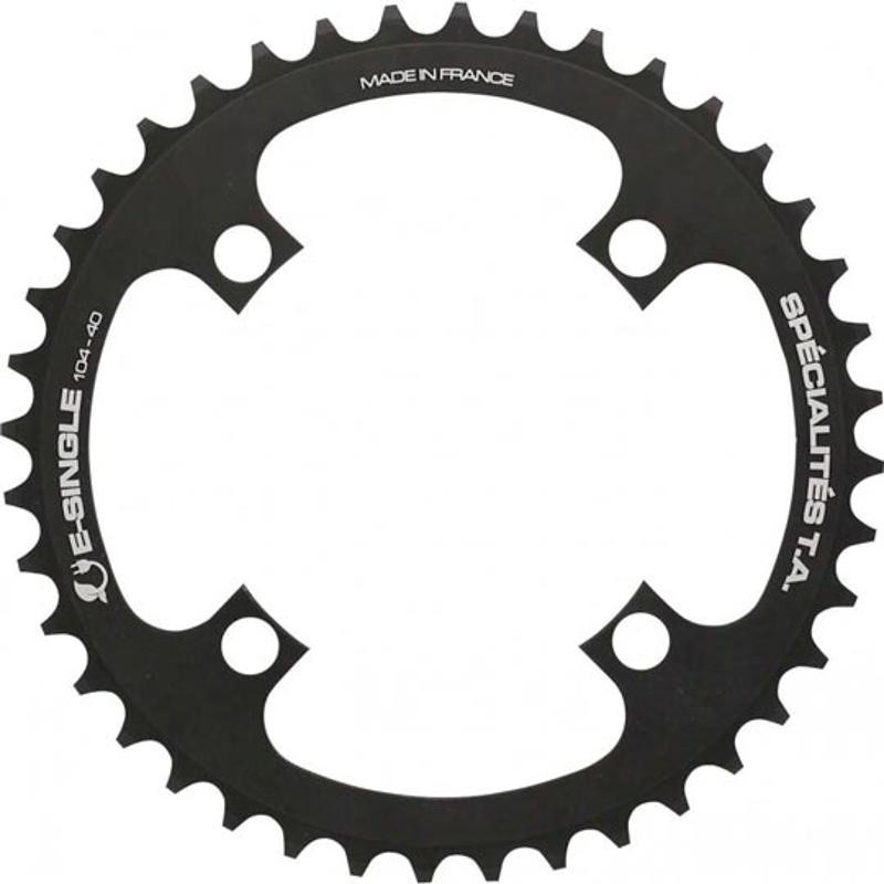 PLATEAU VTT MONO DIAM 104 EXTER 40DTS NOIR 4 BRANCHES TA E SINGLE (COMP. SHIMANO/BROSE/YAM