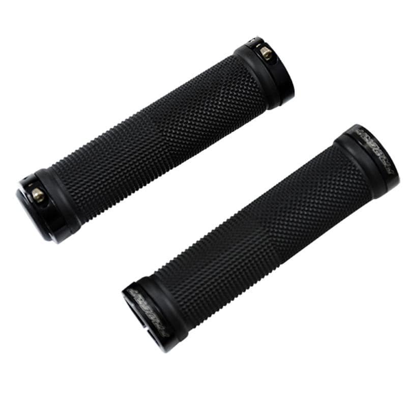 POIGNEE VELO PROGRIP 999 LOCK ON SIMPLE AVEC ANNEAUX COULEUR NOIR 125MM (PR)