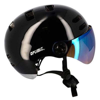 CASQUE URBAIN OPTIMIZ O390 NOIR BRILLANT IN MOLD T.L (CLIGNO/BLUETOOTH) PRIX NET