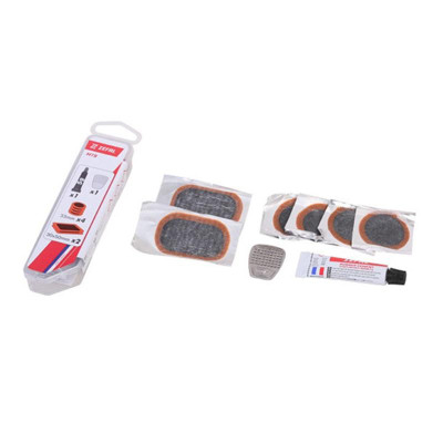 NECESSAIRE REP/RUSTINE ZEFAL VTT 6 PIECES 15MM/1 TUBE DISSOLUTION/1 RAPE (KIT)