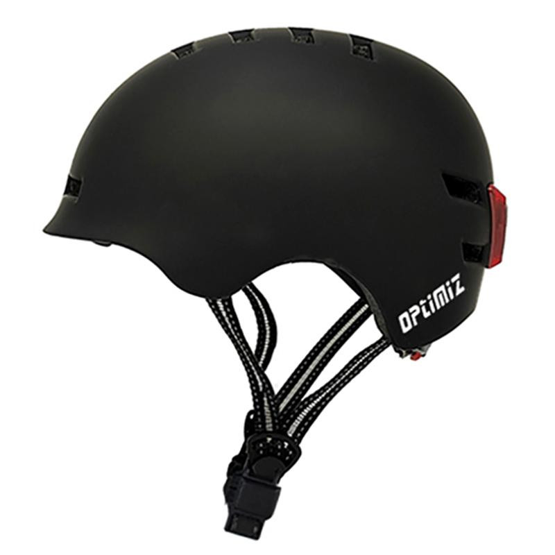 CASQUE URBAIN OPTIMIZ O365 NOIR MATT IN MOLD AVEC REGLAGE OCCIPITAL T.M 55/58 (LED INTEGRE