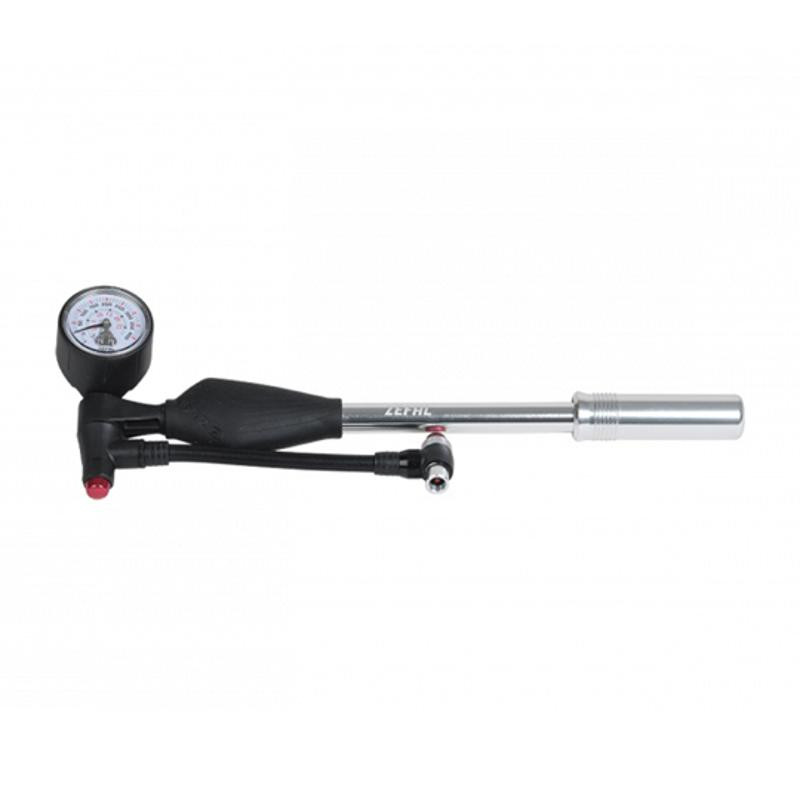 POMPE AMORTISSEUR ET FOURCHE ZEFAL Z SHOCK NOIR/ARGENT MANO 25BARS (COMP. TOUT AMORTISSEUR