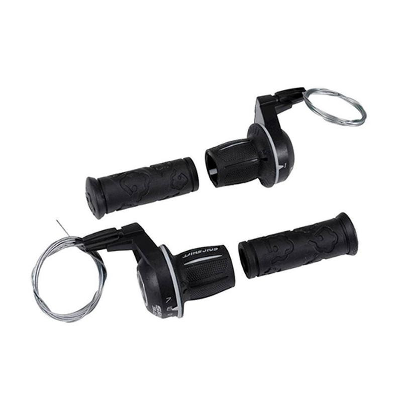 MANETTE VTT P.TOURNANTE  7X3V. SRAM GRIPSHIFT MRX INDEXEE (COMP. SHIMANO) (PAIRE)