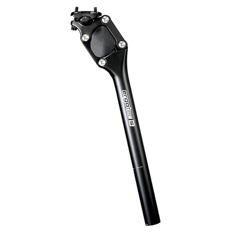 TIGE DE SELLE D30.9 SUSPENSION A PARALLELOGRAMME ALU L350  ERGOTEC NOIR DEB 27MM