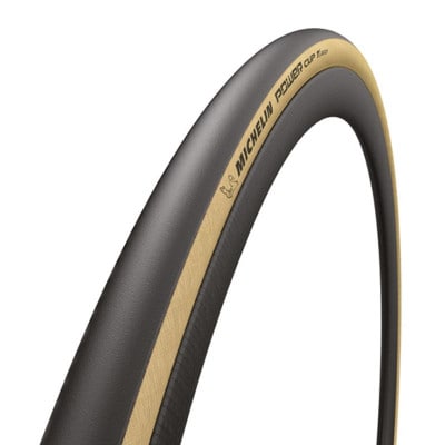 PNEU ROUTE 700X28 TS MICHELIN POWER CUP CLASSIC NOIR/BEIGE TUBELESS READY (28-622)