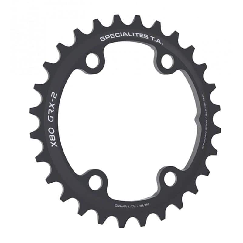 PLATEAU GRAVEL DOUBLE DIAM 80 INTER 32DTS NOIR X80 GRX600/810 (COMP.SHIM. 4 BRAN.) TA