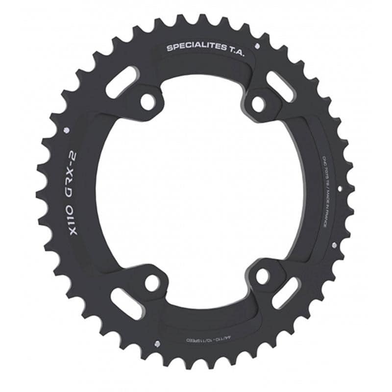 PLATEAU GRAVEL DOUBLE DIAM 110 EXTER 44DTS NOIR X110 GRX600/810 (COMP.SHIM. 4 BRAN.) TA