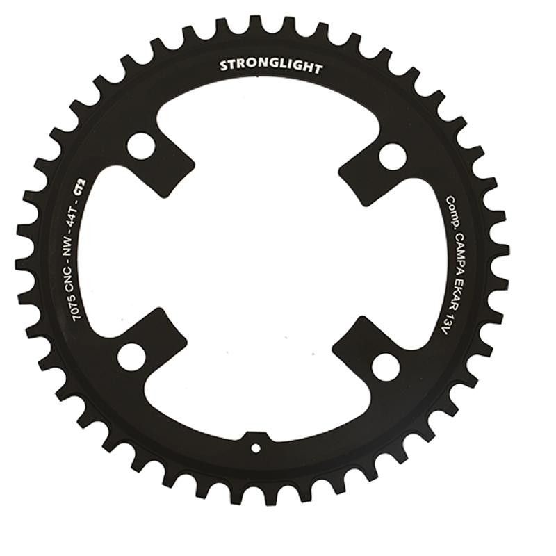 PLATEAU GRAVEL MONO DIAM 123 44DTS ALU 7075 NOIR 4 BRAN. STRONG COMP. CAMPA EKAR 13V