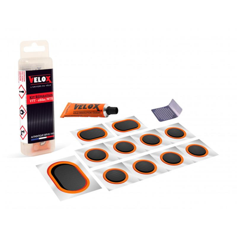 NECESSAIRE REP/RUSTINE VELOX VTT 11 PIECES + DISSOLUTION 5ML + 1 RAPE