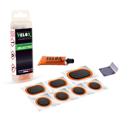 NECESSAIRE REP/RUSTINE VELOX VAE/E BIKE 7 PIECES + DISSOLUTION 5ML + 1 RAPE