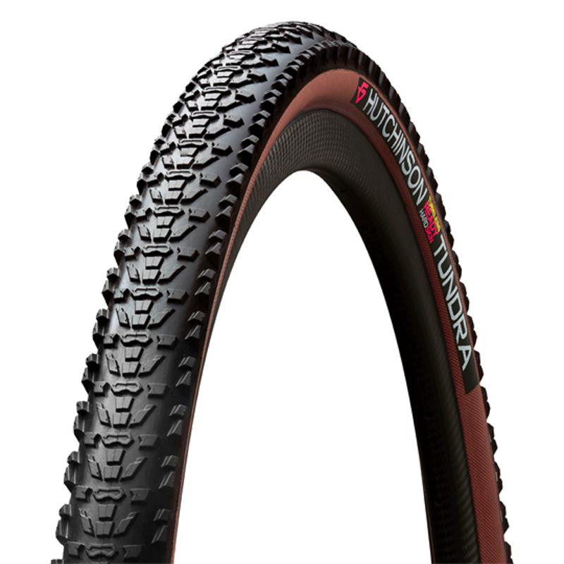 PNEU GRAVEL 700X45 TS HUTCHINSON TUNDRA TUBELESS READY HARDSKIN NOIR/MARRON TAN (45-622)