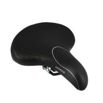 SELLE LOISIR MONTE GRAPPA HORSE MIXTE LARGE NOIR AVEC RESSORT